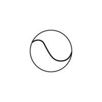 Tennis Ball Symbol Design Vektor