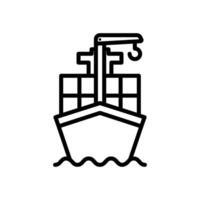 Container Versand Symbol Vektor Illustration Design