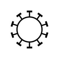 Corona Virus Symbol eben Design Vektor Vorlage