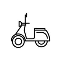 Scooter-Icon-Design-Vektor vektor