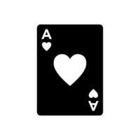 Poker Karte Symbol Design Vektor