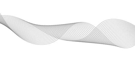 abstraktes wellenelement für design. digitaler Frequenzspur-Equalizer. stilisierte Linie Kunsthintergrund. Vektor-Illustration. Welle mit Linien, die mit dem Mischwerkzeug erstellt wurden. gebogene Wellenlinie, glatter Streifen. vektor