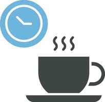 Kaffee brechen Symbol Vektor Bild. geeignet zum Handy, Mobiltelefon Apps, Netz Apps und drucken Medien.