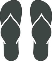 Flip Flops Symbol Vektor Bild. geeignet zum Handy, Mobiltelefon Apps, Netz Apps und drucken Medien.