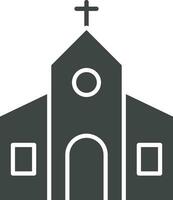 Kirche Symbol Vektor Bild. geeignet zum Handy, Mobiltelefon Apps, Netz Apps und drucken Medien.