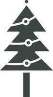 Weihnachten Baum Symbol Vektor Bild. geeignet zum Handy, Mobiltelefon Apps, Netz Apps und drucken Medien.