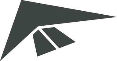 hängen Segelflugzeug Symbol Vektor Bild. geeignet zum Handy, Mobiltelefon Apps, Netz Apps und drucken Medien.