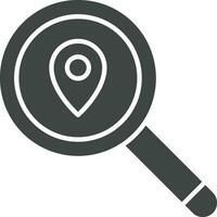 Suche Ort Symbol Vektor Bild. geeignet zum Handy, Mobiltelefon Apps, Netz Apps und drucken Medien.