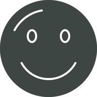 leicht lächelnd Gesicht Symbol Vektor Bild. geeignet zum Handy, Mobiltelefon Apps, Netz Apps und drucken Medien.