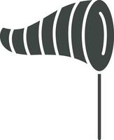 Windsack Symbol Vektor Bild. geeignet zum Handy, Mobiltelefon Apps, Netz Apps und drucken Medien.