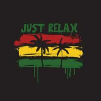 Reggae Vektor Illustration und Typografie, perfekt zum T-Shirts, Hoodies, druckt usw