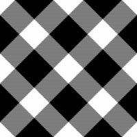 Textur Stoff Tartan von nahtlos prüfen Vektor mit ein Plaid Hintergrund Muster Textil.