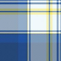 Vektor prüfen Plaid von Textur Stoff Hintergrund mit ein Tartan nahtlos Textil- Muster.