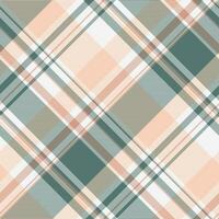 nahtlos prüfen Textil- von Vektor Tartan Muster mit ein Stoff Textur Hintergrund Plaid.