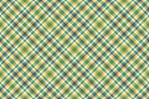 Vektor Plaid Muster von Tartan nahtlos Stoff mit ein Textil- prüfen Hintergrund Textur.