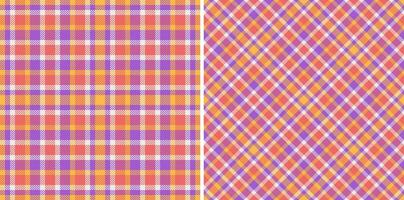 Vektor Textil- prüfen von Hintergrund Stoff Muster mit ein Tartan nahtlos Textur Plaid.