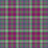 Textil- Tartan Stoff von Plaid nahtlos Muster mit ein Hintergrund Vektor Textur überprüfen.