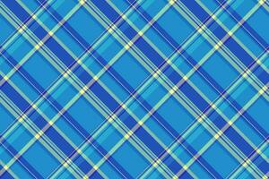 prüfen Plaid Textil- von Stoff Tartan Textur mit ein nahtlos Hintergrund Vektor Muster.