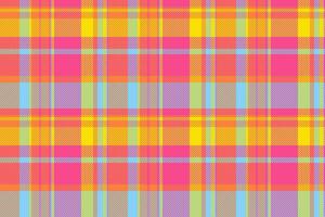 Vektor Plaid nahtlos von Hintergrund Stoff Textur mit ein Tartan Textil- Muster überprüfen.