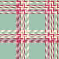 Stoff Plaid prüfen von nahtlos Muster Textil- mit ein Hintergrund Vektor Tartan Textur.