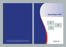 jährlich Bericht Startseite Design Templete vektor
