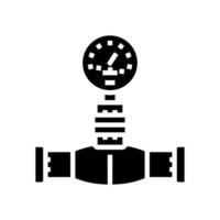 Technologie Pipeline Glyphe Symbol Vektor Illustration