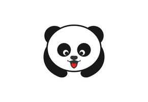 liten panda Björn logotyp design, vektor design mall