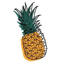 ananas. vektor ikon, modern stil, logotyp för skönhet sfär. samtida konst