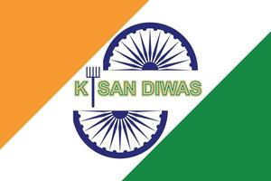 Kisan diwas Hintergrund. vektor