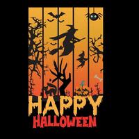 Halloween-T-Shirt-Design vektor