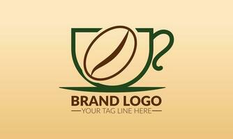 Kaffee Logo. Tee Tasse Logo oder Symbol. Tee Logo. vektor