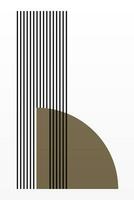 abstrakt affisch, mitten århundrade modern, färgrik grafik, geometrisk konst skriva ut vektor