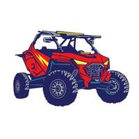 buggy atv äventyr vektor illustration, perfekt för t skjorta design