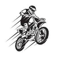 motor spår enduro extrem sport vektor illustration, perfekt för tävlings team logotyp och t skjorta design