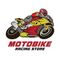 Motorrad Vektor Illustration, perfekt zum Rennen Mannschaft Logo und t Hemd Design