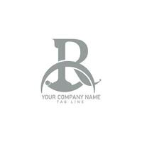 r Brief Monogramm Logo vektor