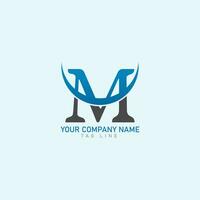 marknadsföra stiga brev m logotyp proffs vektor