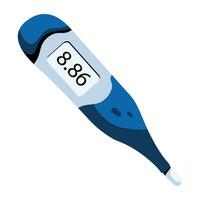 trendiges digitales Thermometer vektor