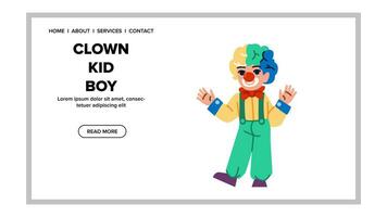 Kind Clown Kind Junge Vektor