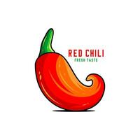 röd chili stor vektor