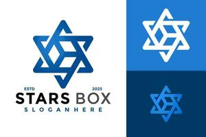 Star Box Logo Design Vektor Symbol Symbol Illustration