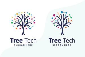 träd tech design element vektor ikon med kreativ begrepp aning