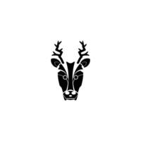 Geweih Hirsch Kopf Illustration Symbol, Hirsch Kopf Logo vektor