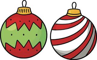 Weihnachten Bälle machen 3d Illustration Ornament vektor