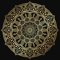 Vektor abstrakt Luxus golden Mandala Muster isoliert