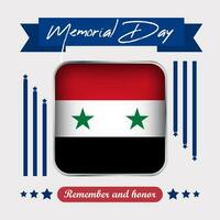 syrien minnesmärke dag vektor illustration