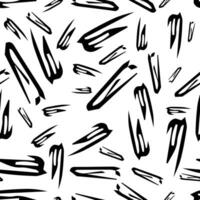nahtlos Muster mit schwarz skizzieren Hand gezeichnet Kringel gestalten auf Weiß Hintergrund. abstrakt Grunge Textur. Vektor Illustration