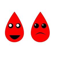 Blut-Emojis. Blut-Moskottchen-Vektor vektor