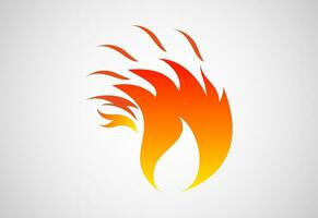 brand flamma logotyp design. brand ikon, brand tecken symbol fri vektor