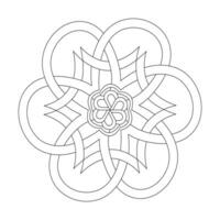 celtic mandala digital konst färg bok sida för kdp bok interiör vektor